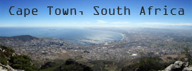 Cape Town, South Africa, from Table Mountain, near Devil's Peak
