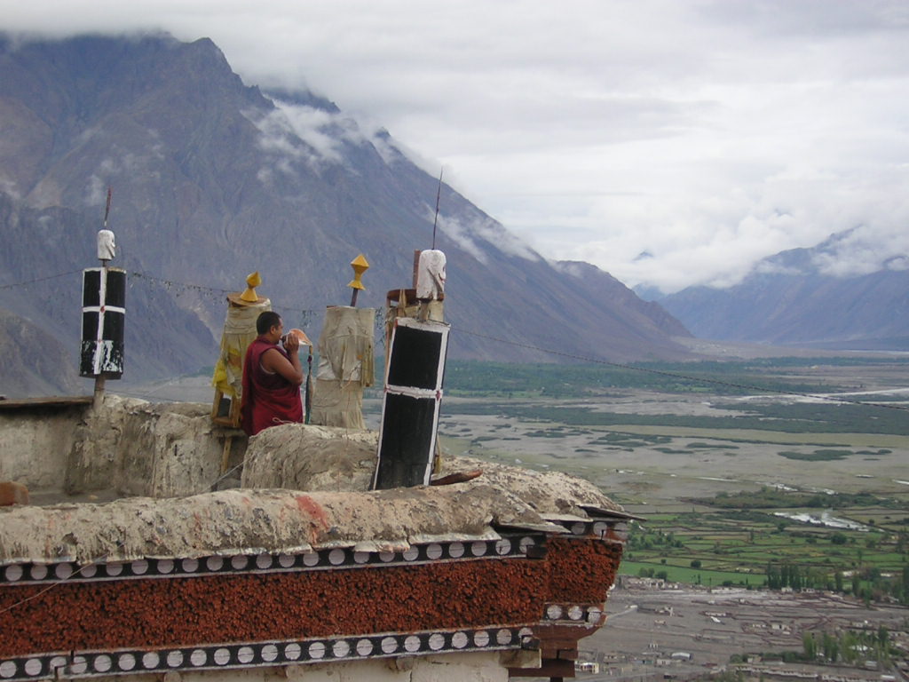 Call to prayer: Himalayas, India