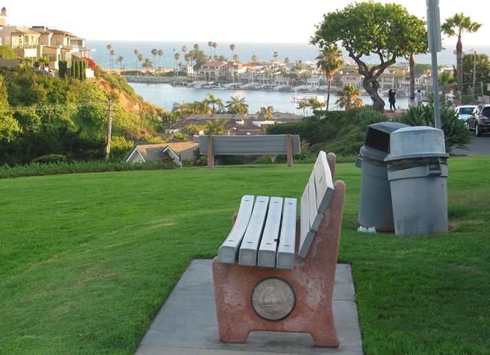 Upper Level at Begonia Park in Corona del Mar, Newport Beach, California