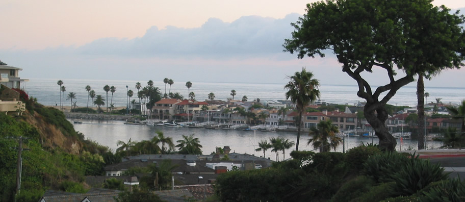 View from Upper Level of Begonia Park in Corona del Mar, Newport Beach, California