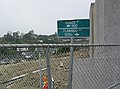 Chain-link fence at Oriloe Drive and Flamingo Road, Bluebird Canyon, Laguna Beach