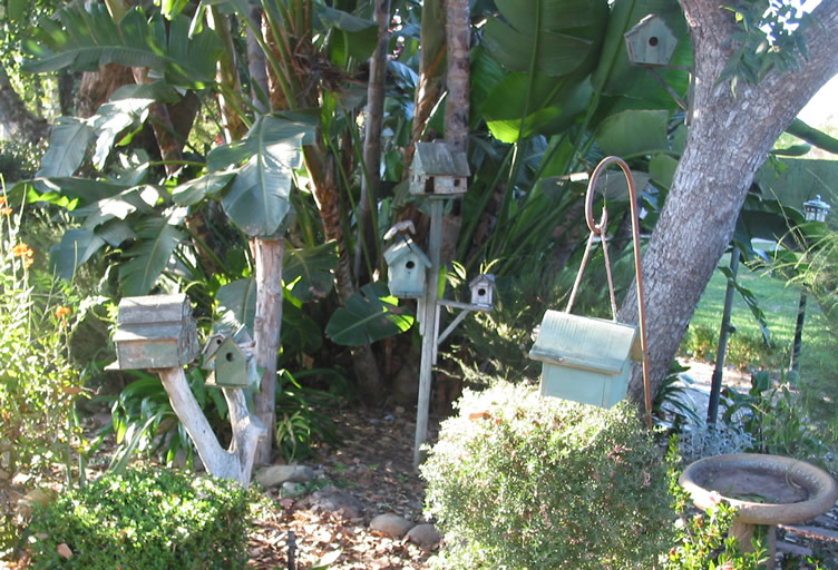 Birdhouses at Rad Enchanted Getaway - San Diego county, California