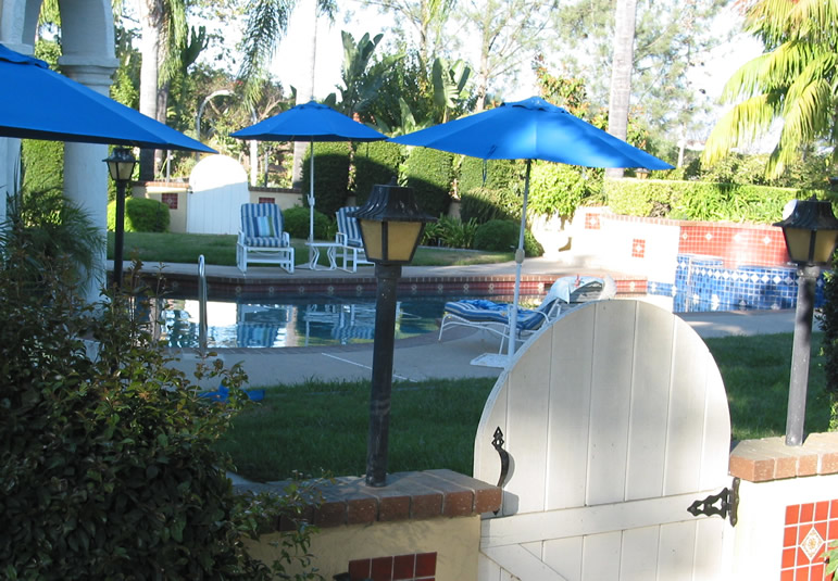 One more shot of the pool at our enchanted Rad getaway in San Diego county, California