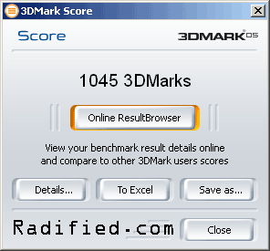 3DMark05 benchmark