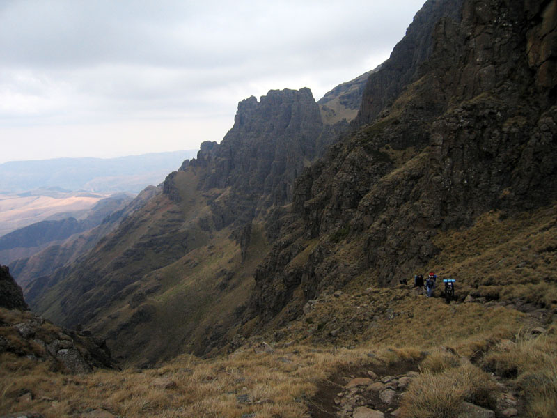 Backpacking in the Mountains of Drakensberg