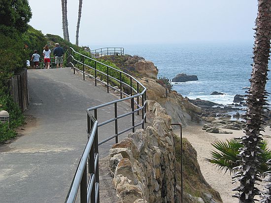 Bluff path, Heisler Park, Laguna Beach, Orange County, California