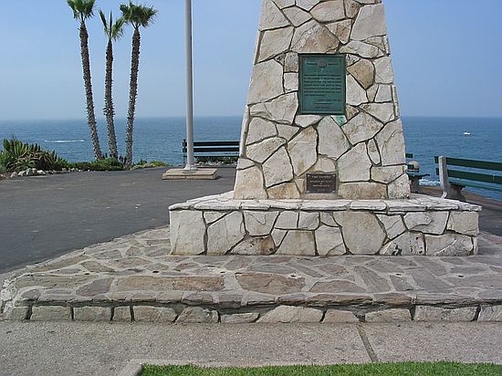 Monument Point Time Capsule Heisler Park Laguna Beach California