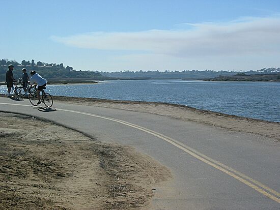 Back Bay Loop bike trail: Newport Beach, California