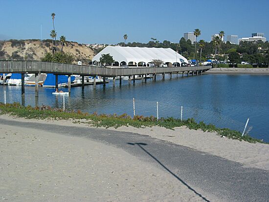 Bridge at Newport Dunes Park & campground: Newport Beach, California