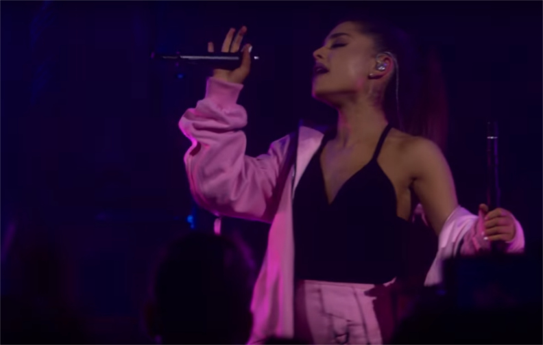 Ariana Makes Otherworldly Sounds While Singing Into You in New York
