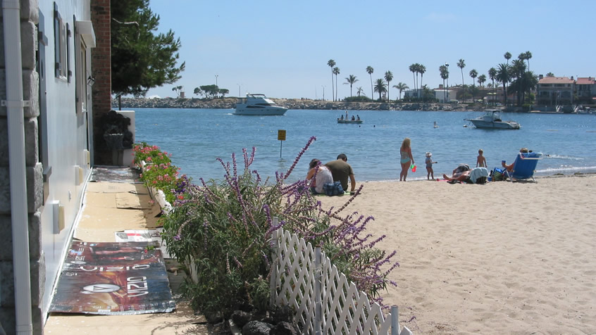 The beach at China Cove in Corona del Mar, Newport Beach, California