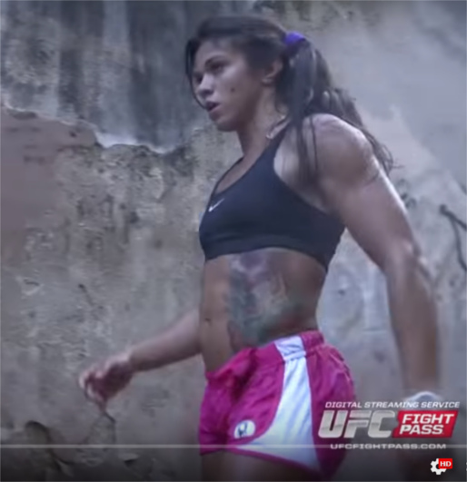 Claudia Gadelha Brazillian UFC fighter-chick with serious guns (t=1:07)