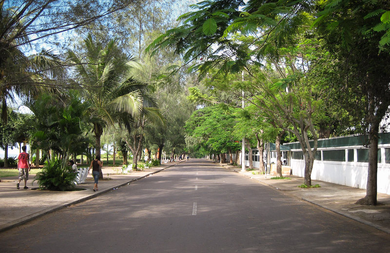 Avenida Friedrich Engels in Maputo, Mozambique, east coast of Africa