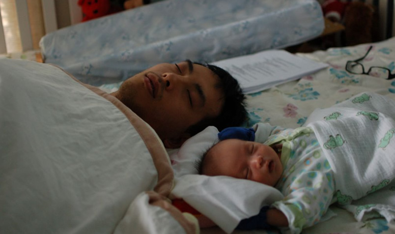 Sleeping like a baby | Peter and his infant son fast asleep