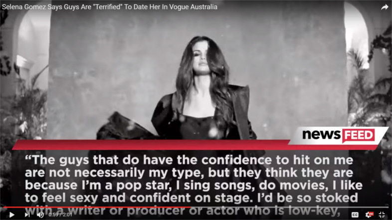 Selena says that she would be so stoked with a writer in the September 2016 issue of Vogue Australia