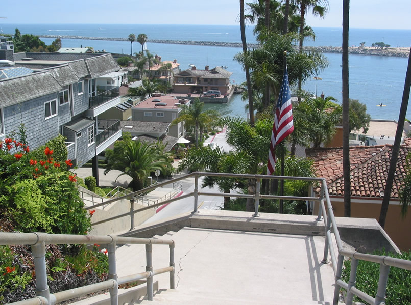 Steps to China Cove, Corona del Mar, Newport Beach, California