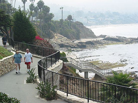 Bluff walk, Heisler Park, Laguna Beach, Orange County, California