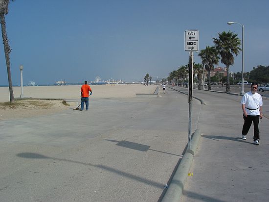 The beach: Santa Monica, California