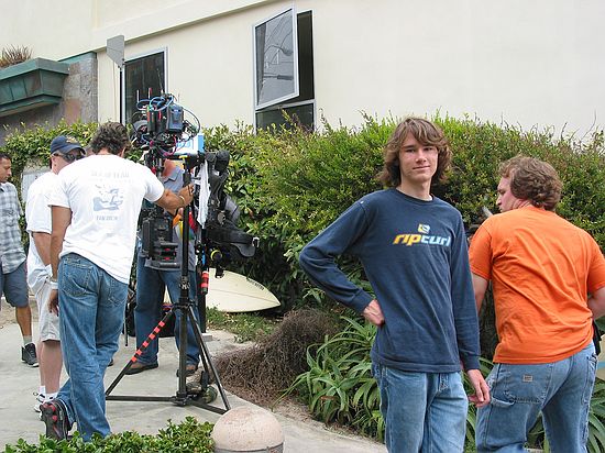 Nikolai hanging out at the Thalia street filming, Laguna Beach